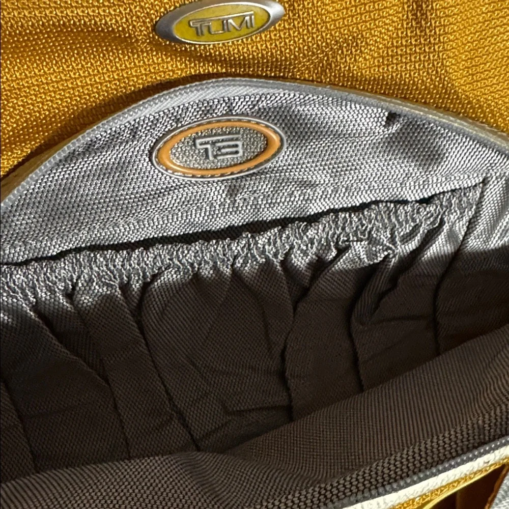 Tumi Ducati Backpack mustard pre owned AS IS